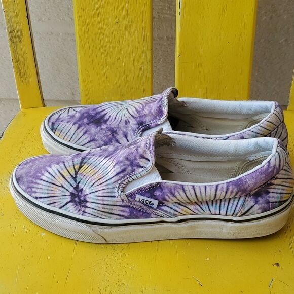 Vans New Age Classic Slip On Purple Tie Dye Shoes M9 W10.5 main image 7